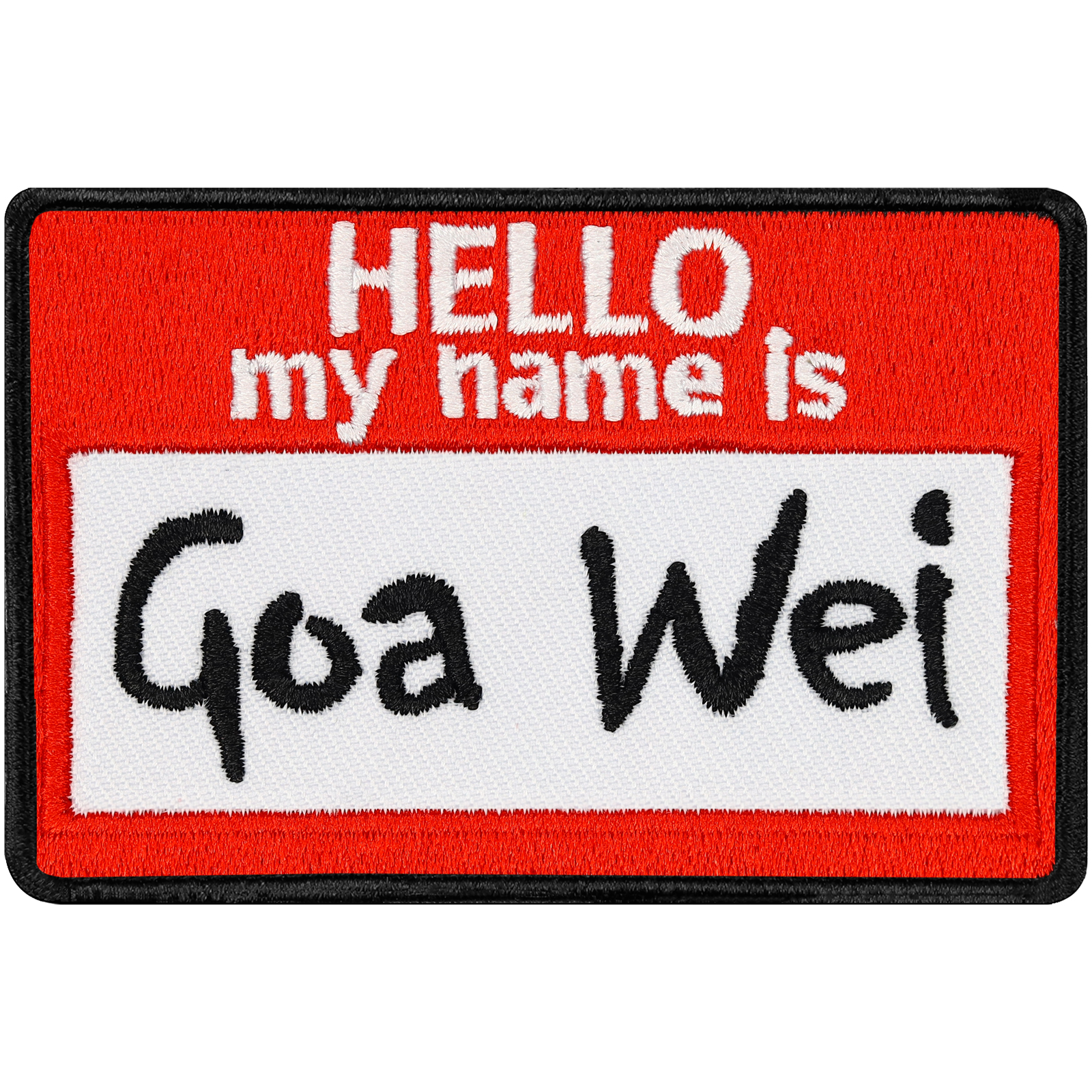 Hello, my name is... Goa wei - Patch
