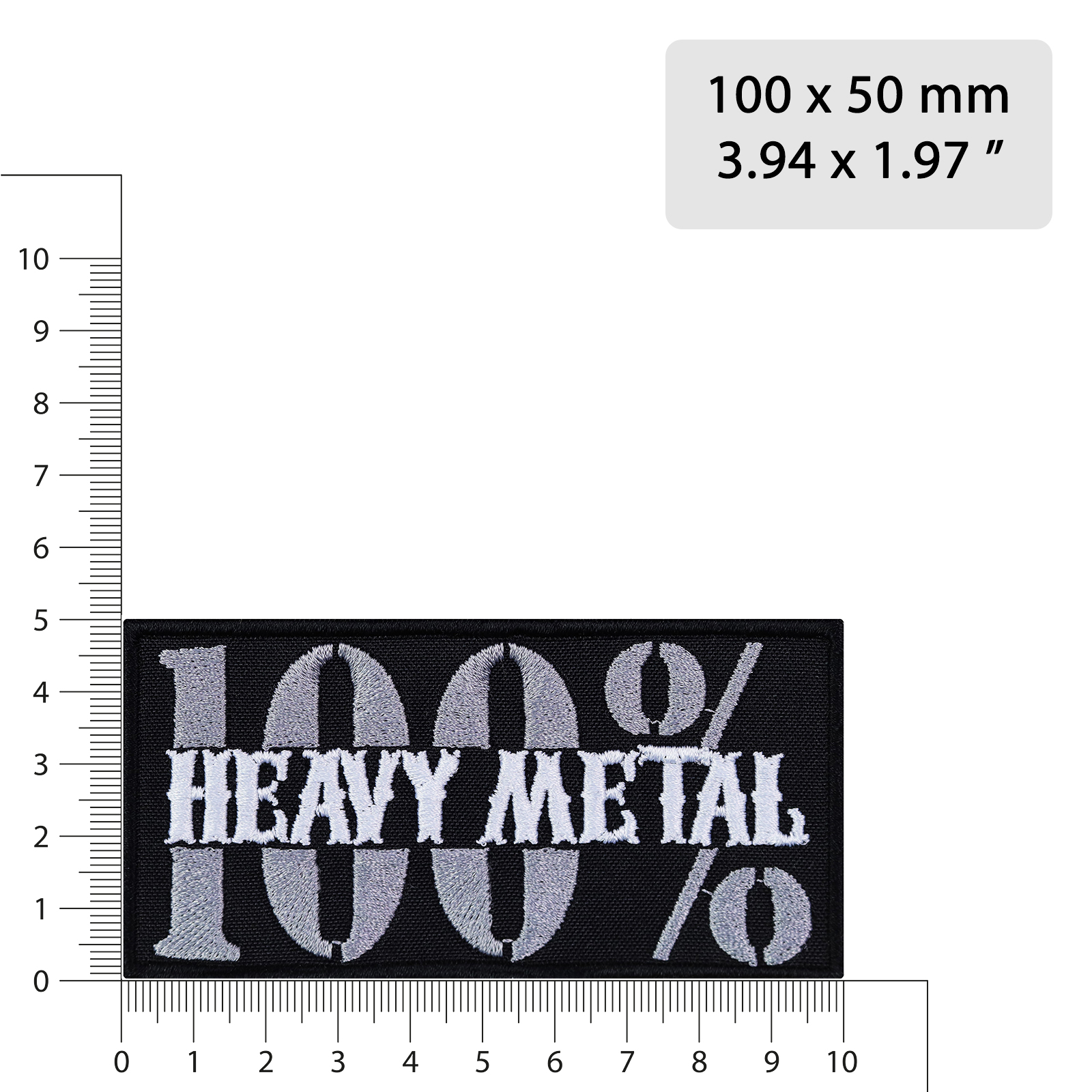 100% Heavy Metal - Patch